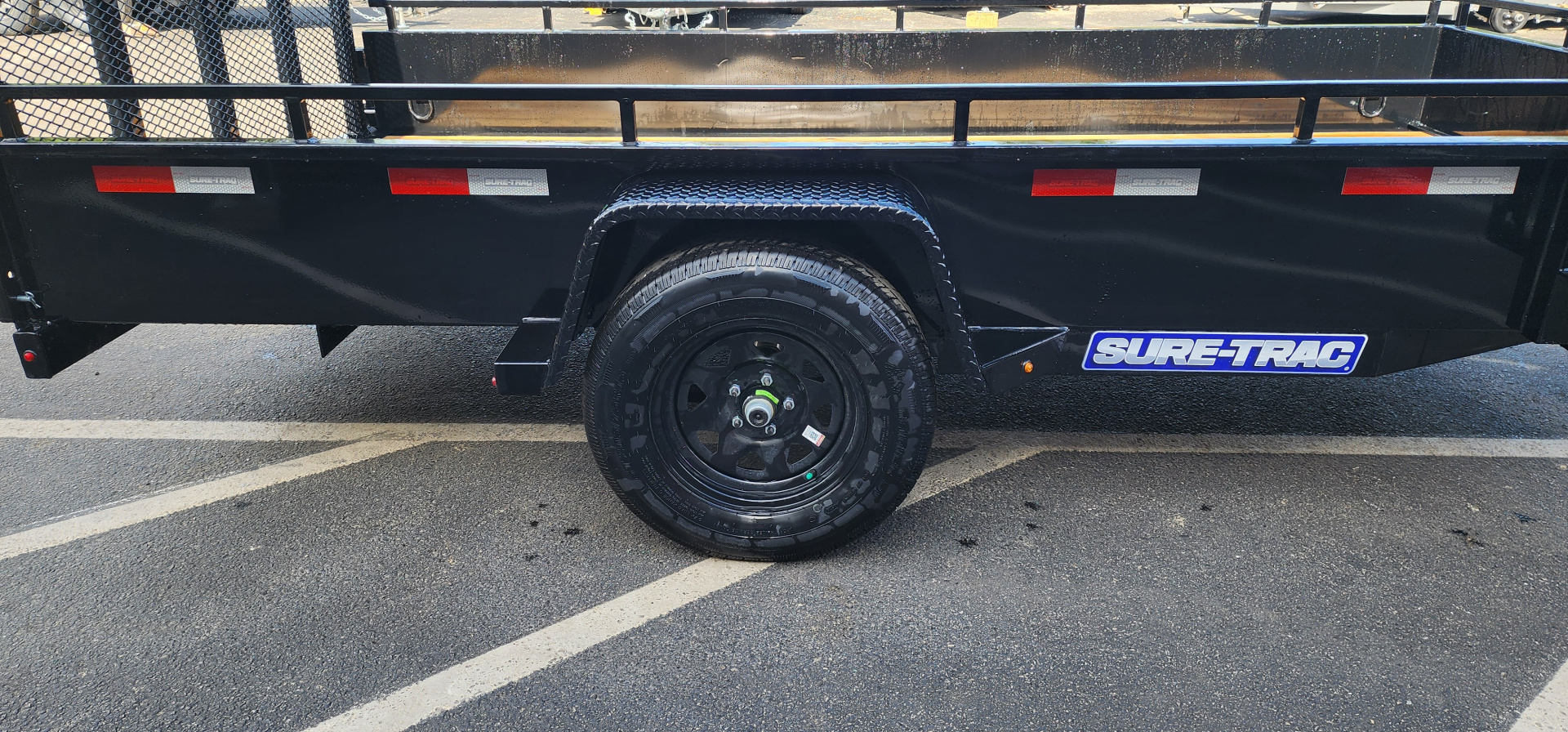 New 6 x 12 Sure-Trac 14" Steel High Side Landscape Trailer 3k