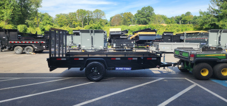 New 6 x 12 Sure-Trac 14" Steel High Side Landscape Trailer 3k