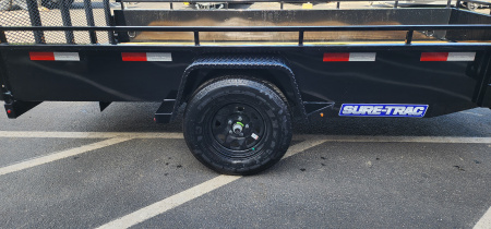 New 6 x 12 Sure-Trac 14" Steel High Side Landscape Trailer 3k