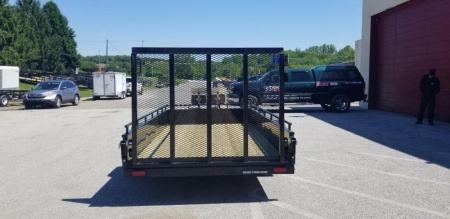 New 6 x 12 Sure-Trac 14" Steel High Side Landscape Trailer 3k