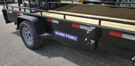 New 6 x 12 Sure-Trac 14" Steel High Side Landscape Trailer 3k