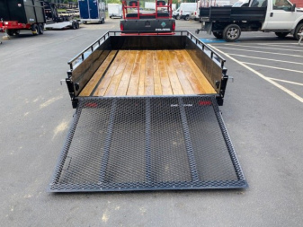 New 6 x 12 Sure-Trac 14" Steel High Side Landscape Trailer 3k