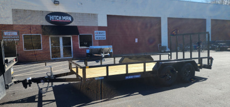 New 7 x 16 Sure-Trac Tube Top Utility Trailer 7k