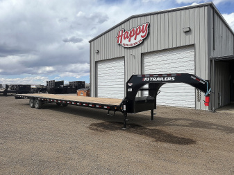 New 2026 PJ 102 x40' GN Low-Pro Flatbed w/ Singles - LX