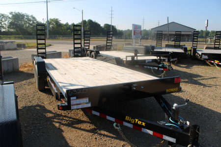 New 2025 Big Tex Trailers 20' FR 14K GVWR EQUIPMENT TRAILER WITH FOLDING RAMPS 5850 Car Hauler **CLEARANCE**
