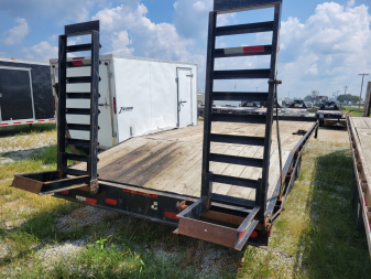Used 2008 Kaufman Trailers 85x18+5 Pintle Hitch Equipment Trailer