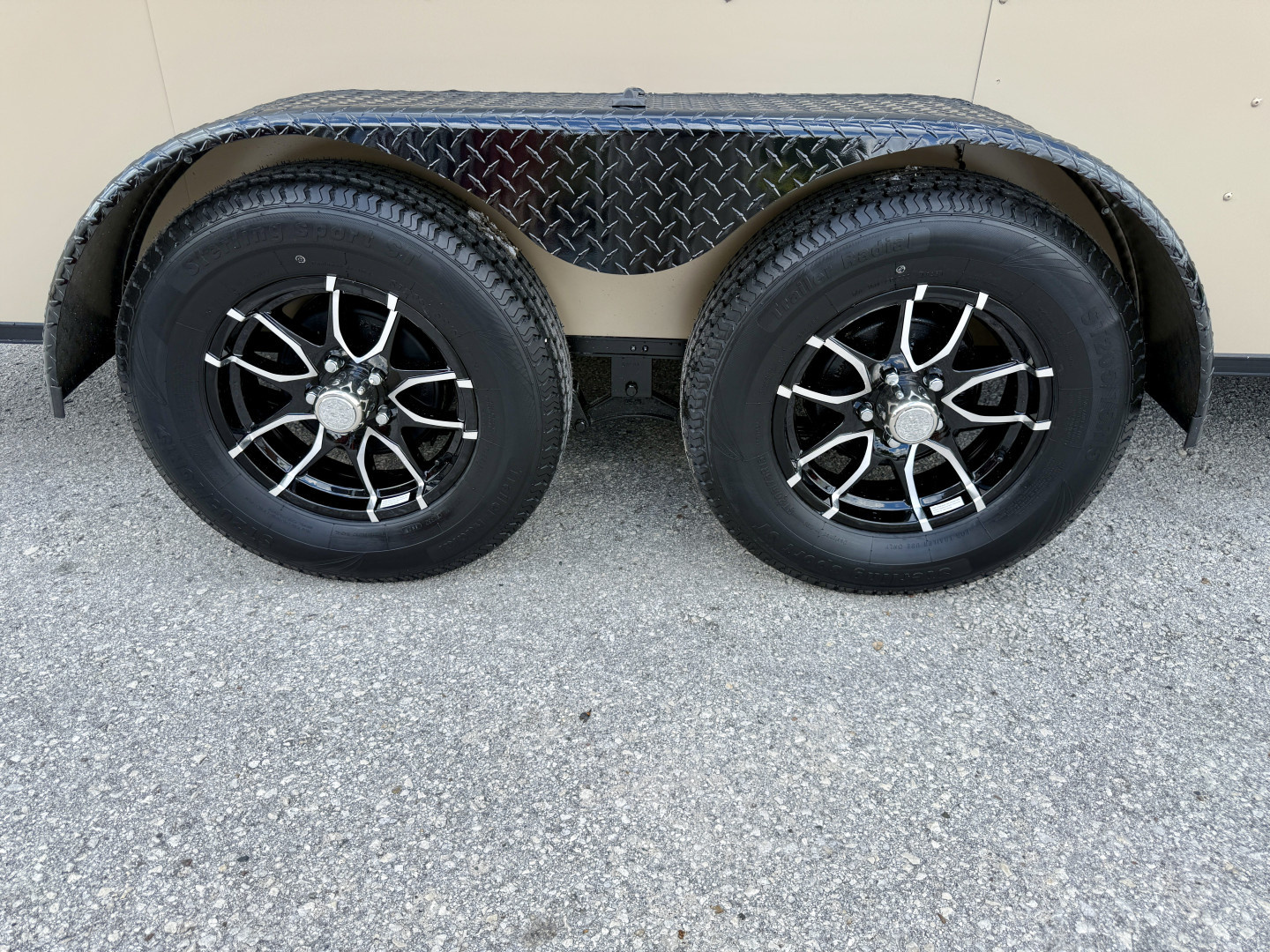 New 2026 Rock Solid Cargo 7x16 Sierra Tan 7K Rear Ramp Door Cargo / Enclosed Trailer