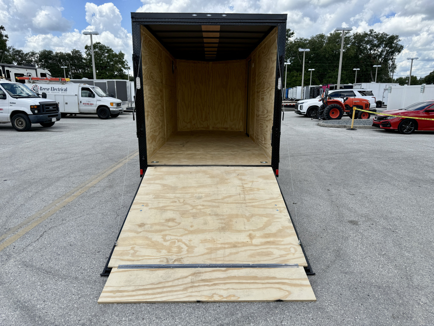 New 2026 Rock Solid Cargo 7x16 Sierra Tan 7K Rear Ramp Door Cargo / Enclosed Trailer