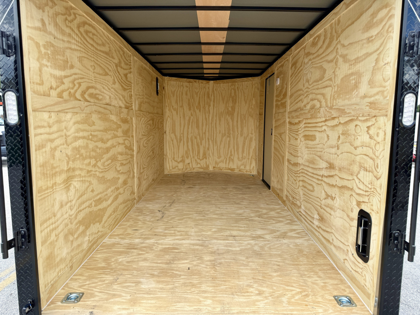 New 2026 Rock Solid Cargo 7x16 Sierra Tan 7K Rear Ramp Door Cargo / Enclosed Trailer