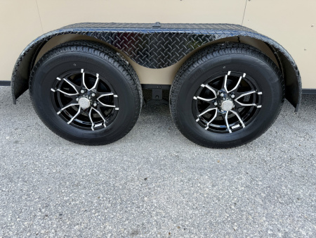 New 2026 Rock Solid Cargo 7x16 Sierra Tan 7K Rear Ramp Door Cargo / Enclosed Trailer