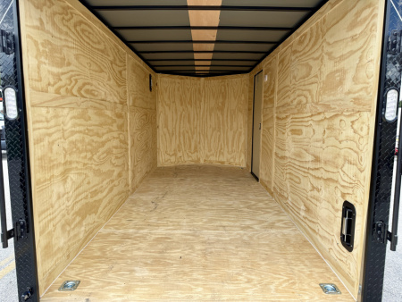 New 2026 Rock Solid Cargo 7x16 Sierra Tan 7K Rear Ramp Door Cargo / Enclosed Trailer