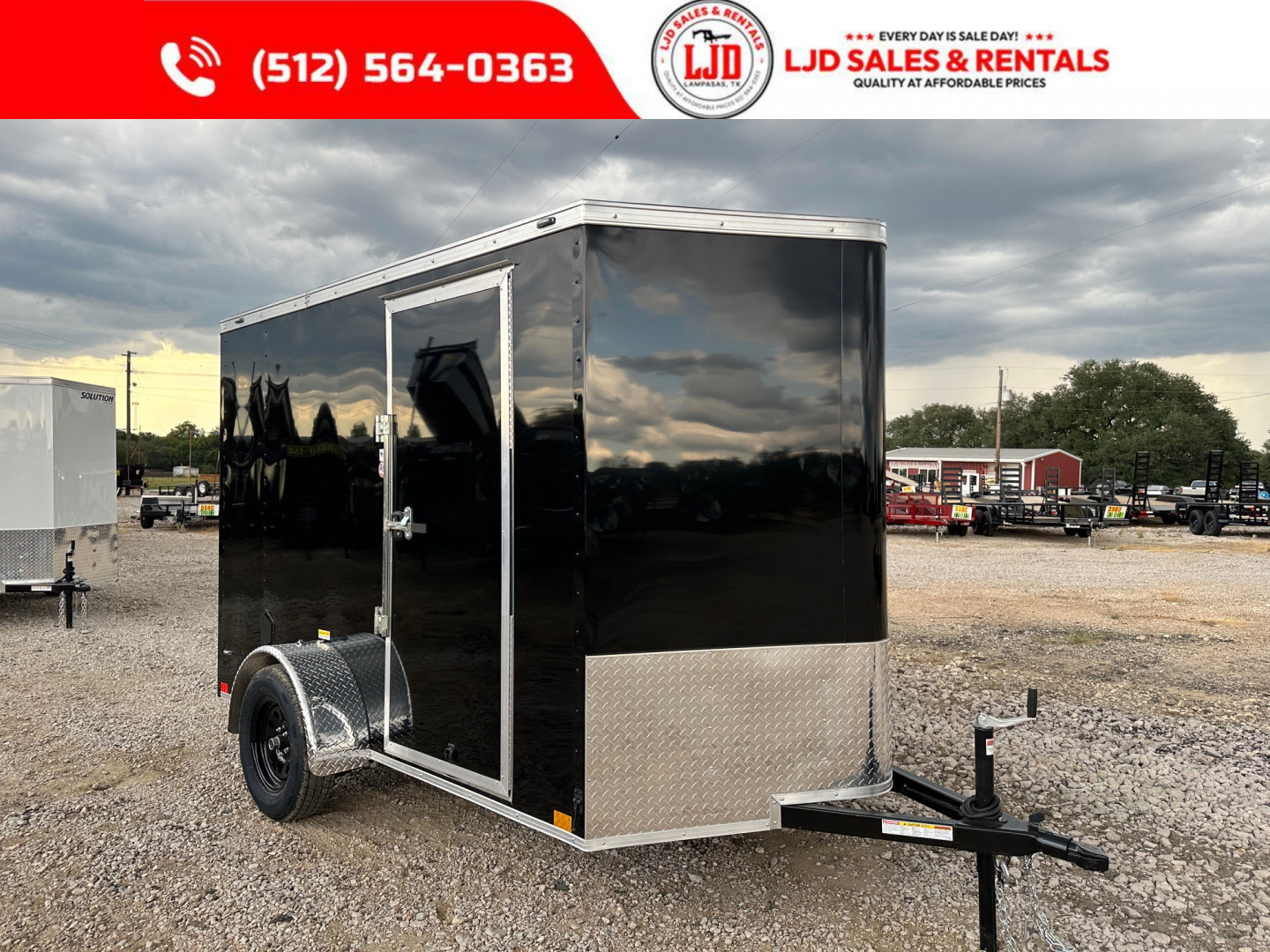 New 2025 Stallion 6'x10'x6'6  Enclosed Cargo Trailer