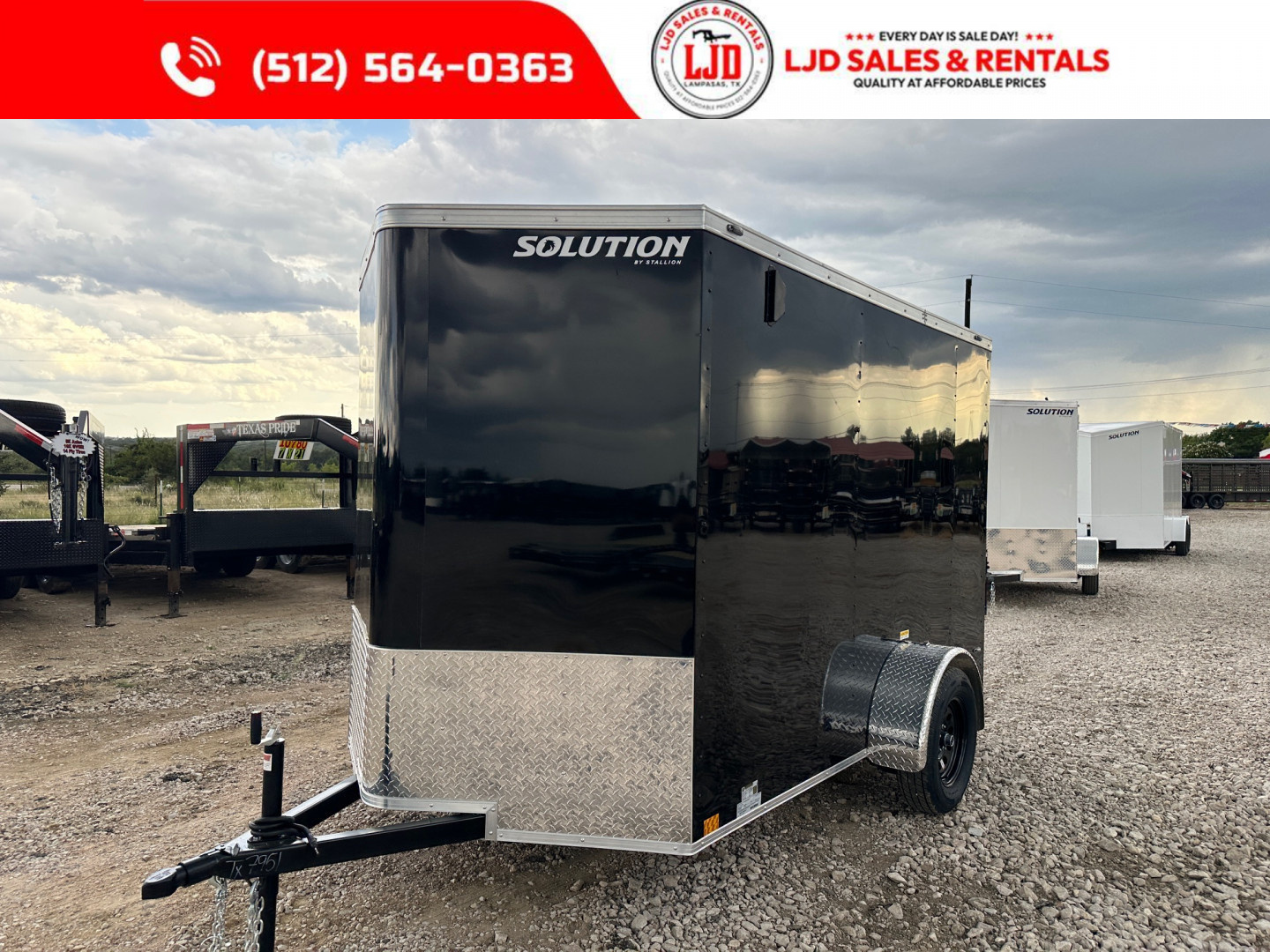 New 2025 Stallion 6'x10'x6'6" Enclosed Cargo Trailer