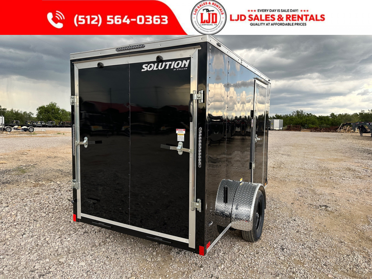 New 2025 Stallion 6'x10'x6'6" Enclosed Cargo Trailer