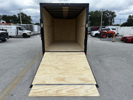 New 2026 Rock Solid Cargo 7x16 Lucky Green 7K Rear Ramp Door Cargo / Enclosed Trailer