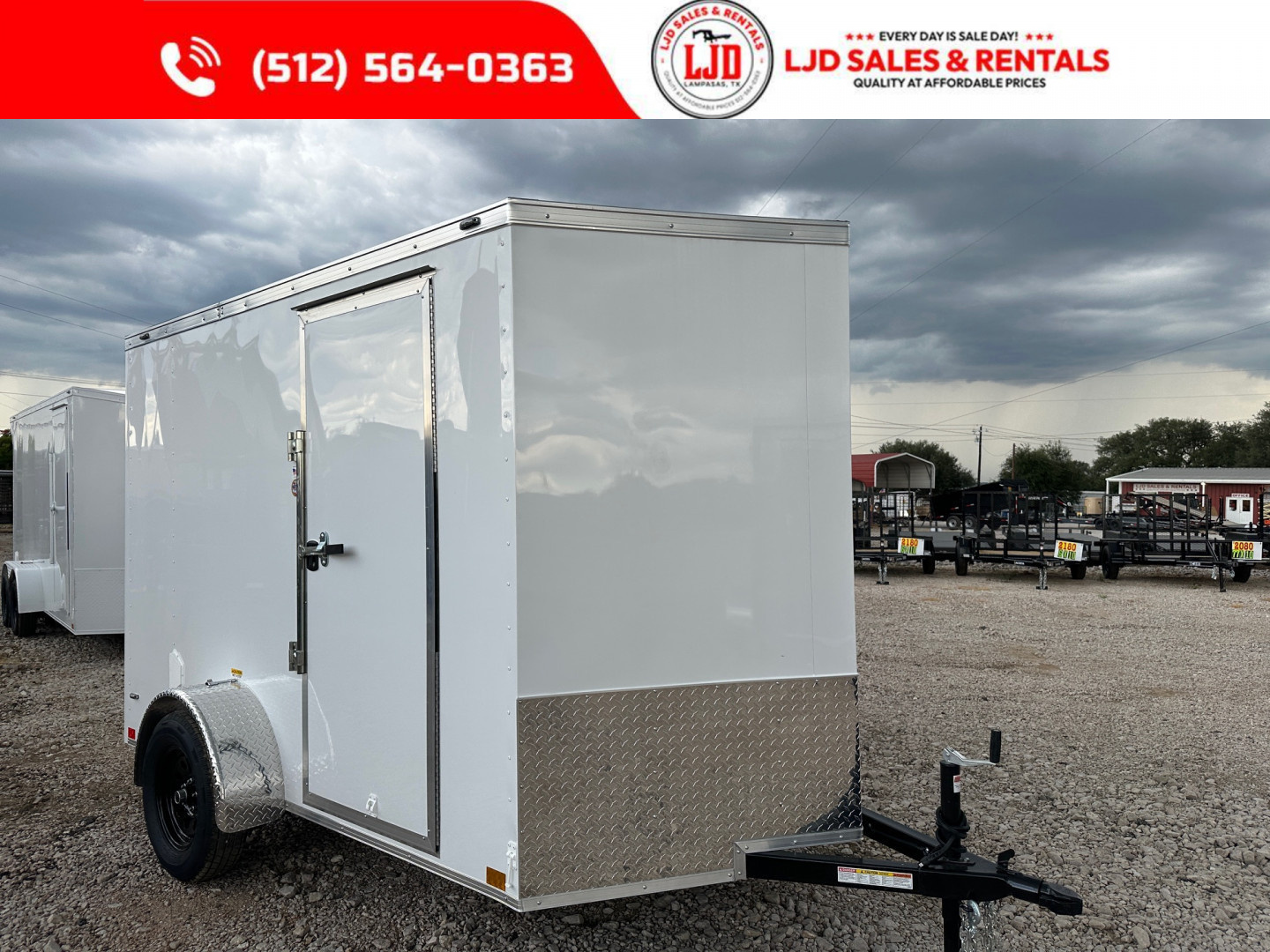 New 2025 Stallion 6'x10'x6'6" Enclosed Cargo Trailer