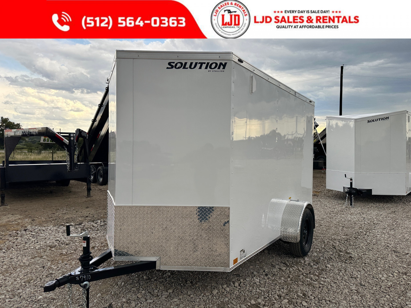 New 2025 Stallion 6'x10'x6'6" Enclosed Cargo Trailer