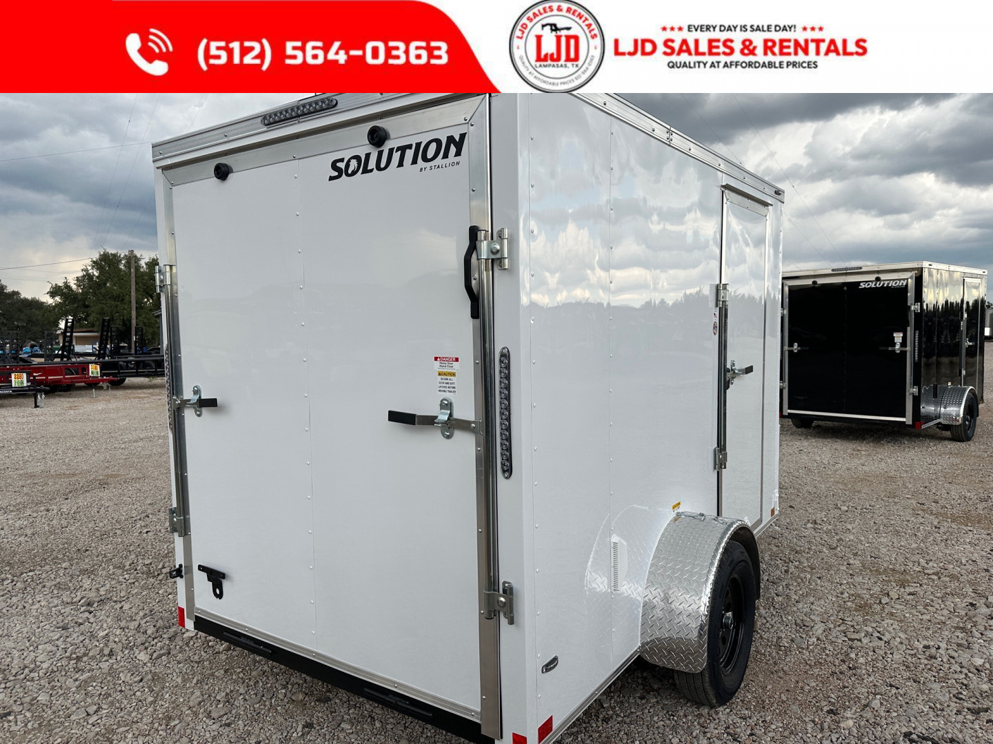 New 2025 Stallion 6'x10'x6'6" Enclosed Cargo Trailer