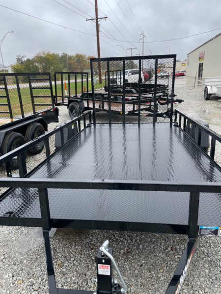 New 2026 H&H Trailers 82x14 Rail Side Utility Trailer 5K Brake Utility Trailer