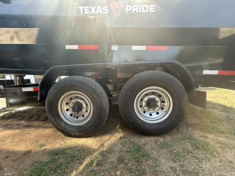 New 2025 Texas Pride Trailers 7x14x3 Tandem Axles Dump Trailer