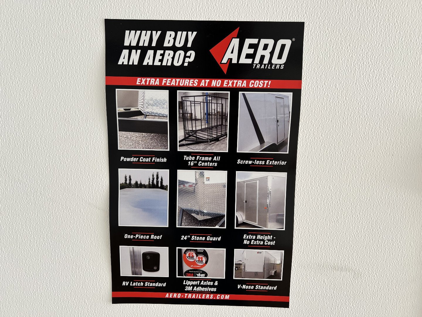 New NEW 2026 AERO 8.5x24 +2’V TALL 7’ .080 POLYCORE exterior BLACKOUT  EDITION - QUALITY Enclosed Rear Ramp Car Hauler Cargo Trailer