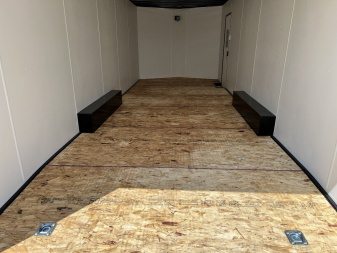 New NEW 2026 AERO 8.5x24 +2’V TALL 7’ .080 POLYCORE exterior BLACKOUT  EDITION - QUALITY Enclosed Rear Ramp Car Hauler Cargo Trailer