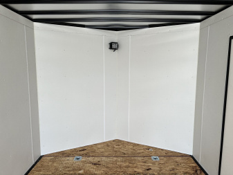 New NEW 2026 AERO 8.5x24 +2’V TALL 7’ .080 POLYCORE exterior BLACKOUT  EDITION - QUALITY Enclosed Rear Ramp Car Hauler Cargo Trailer