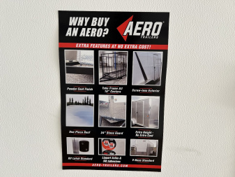 New NEW 2026 AERO 8.5x24 +2’V TALL 7’ .080 POLYCORE exterior BLACKOUT  EDITION - QUALITY Enclosed Rear Ramp Car Hauler Cargo Trailer