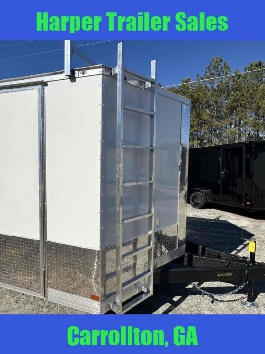 New 2025 COVERED WAGON 8.5X16 ENCLOSED TRAILER WITH LADDER RACK