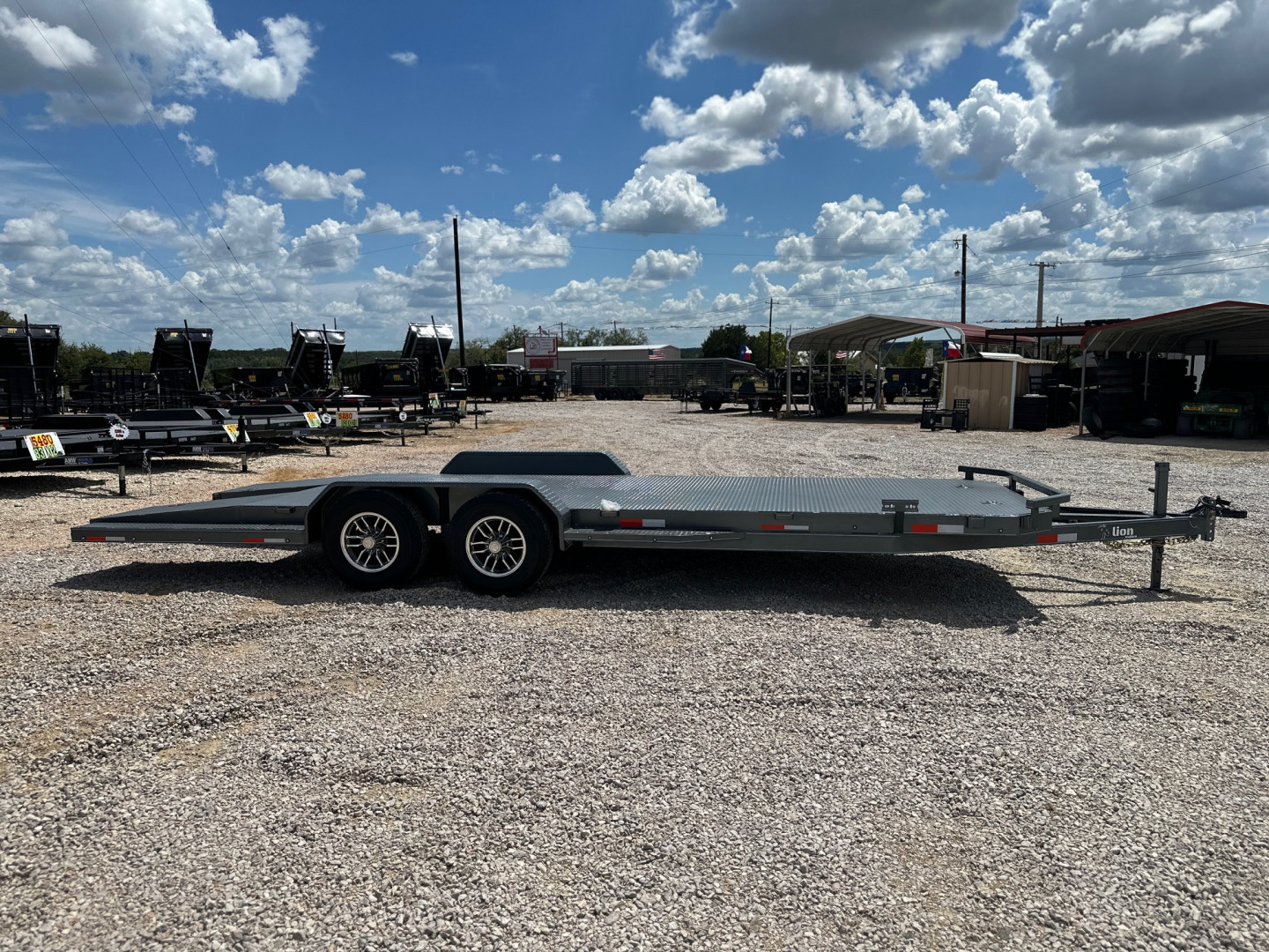 New 2025 Lion - 83" x 22' Car Hauler / Equipment Trailer 12K GVWR