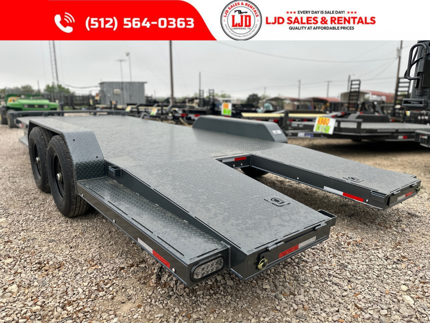 New 2025 Lion - 83" x 22' Car Hauler / Equipment Trailer 12K GVWR