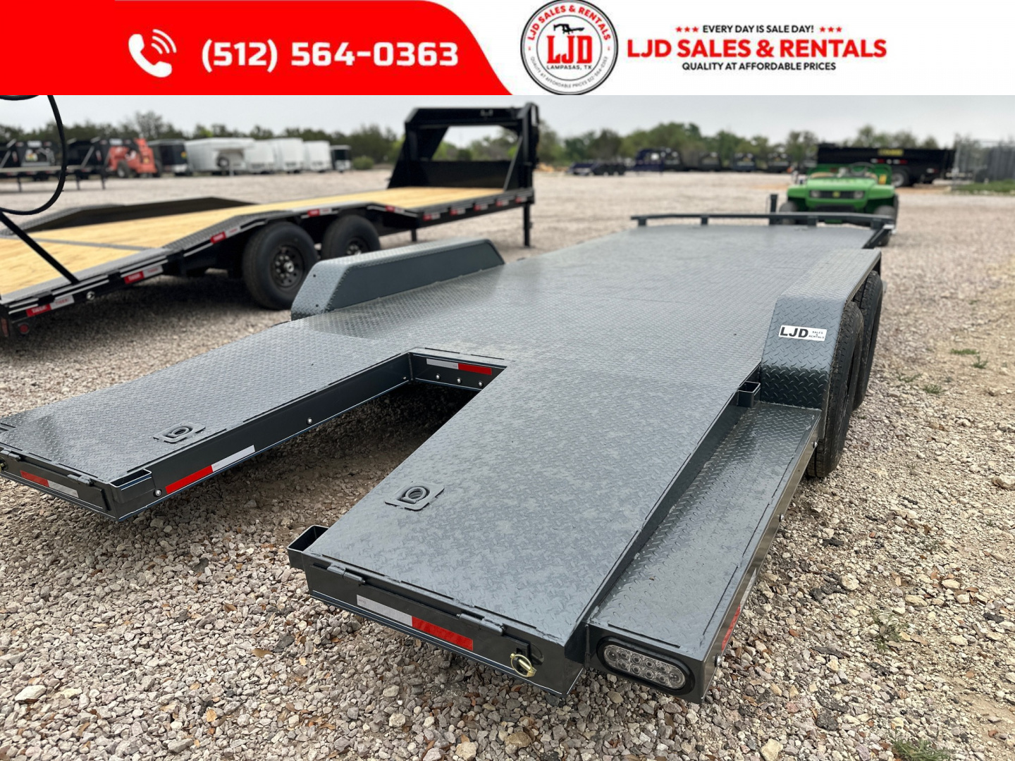 New 2025 Lion - 83" x 22' Car Hauler / Equipment Trailer 12K GVWR
