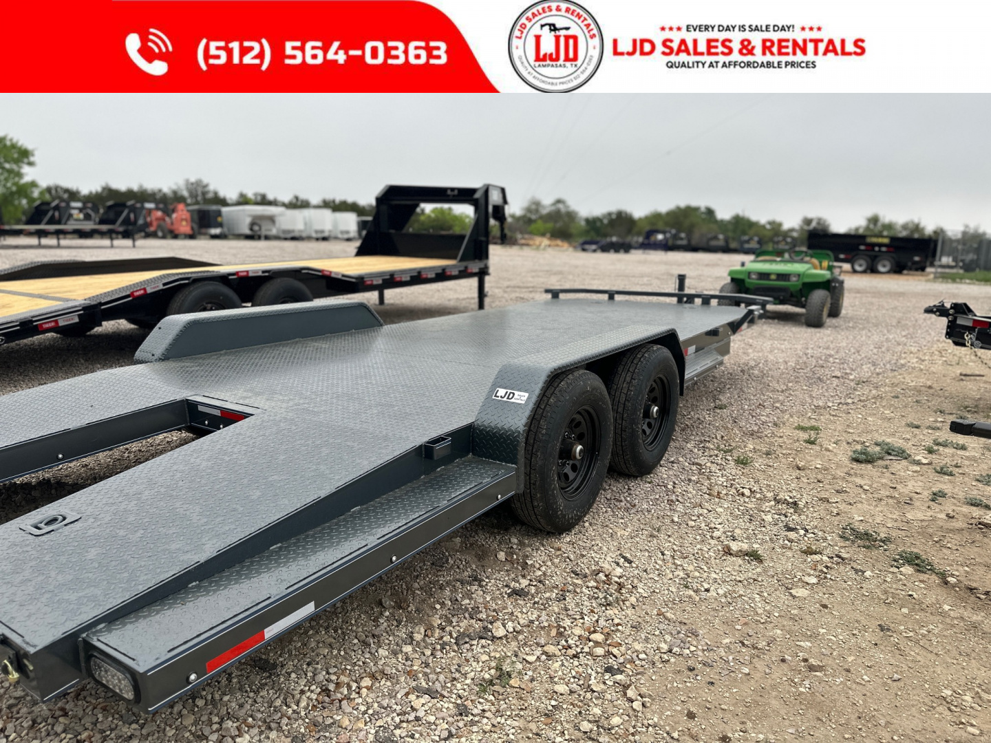 New 2025 Lion - 83" x 22' Car Hauler / Equipment Trailer 12K GVWR