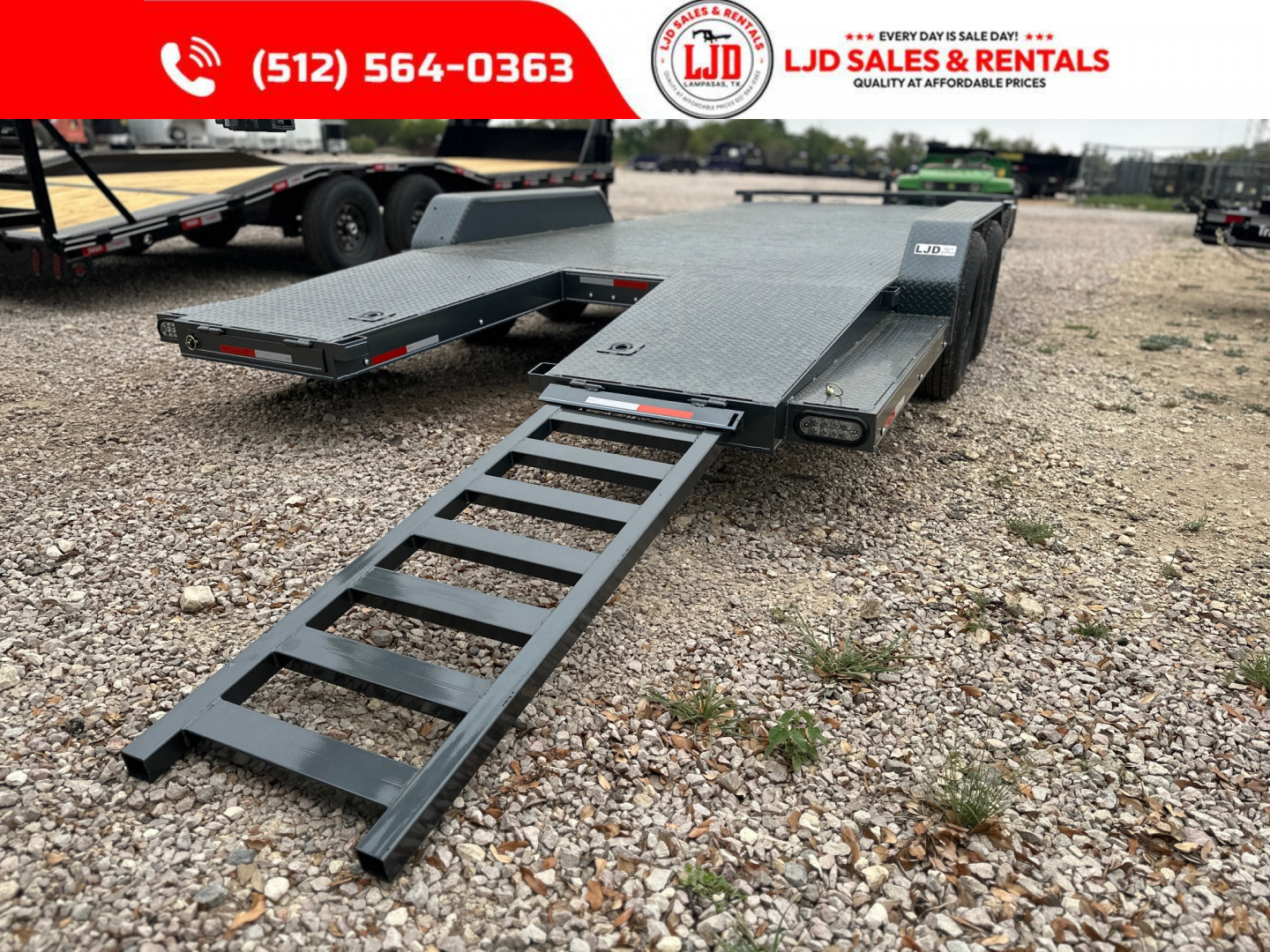 New 2025 Lion - 83" x 22' Car Hauler / Equipment Trailer 12K GVWR
