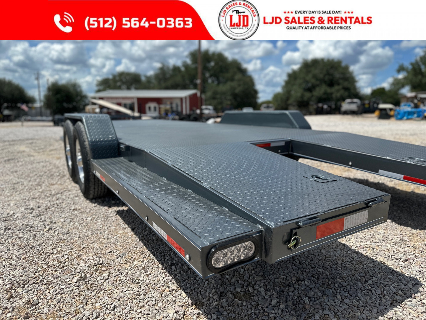 New 2025 Lion - 83" x 22' Car Hauler / Equipment Trailer 12K GVWR