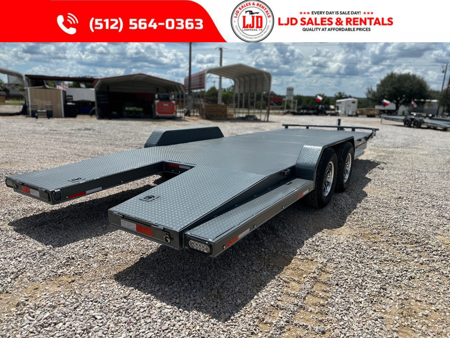 New 2025 Lion - 83" x 22' Car Hauler / Equipment Trailer 12K GVWR