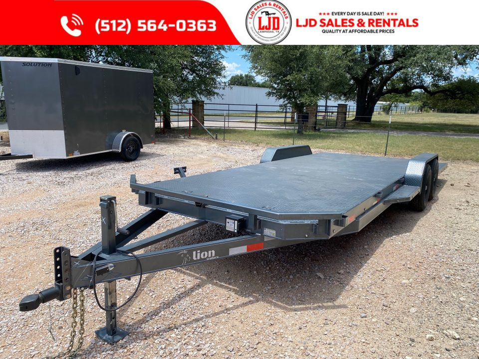 New 2025 Lion - 83" x 22' Car Hauler Trailer 12K GVWR - Demo Save $$