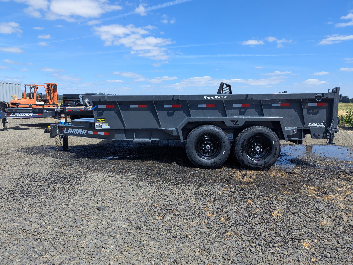 New 2025 LAMAR TRAILERS 83" x 14' - 14K Dump Trailer 24" SIDES