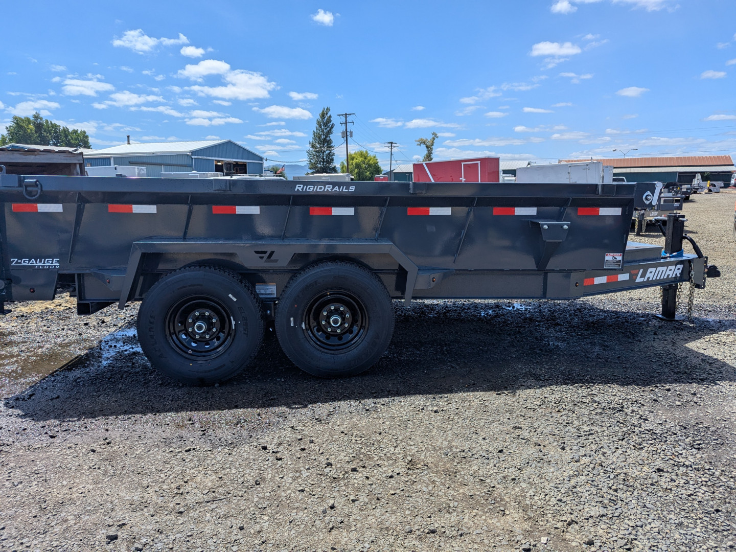 New 2025 LAMAR TRAILERS 83" x 14' - 14K Dump Trailer 24" SIDES