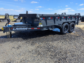 New 2025 LAMAR TRAILERS 83  x 14' - 14K Dump Trailer 24  SIDES