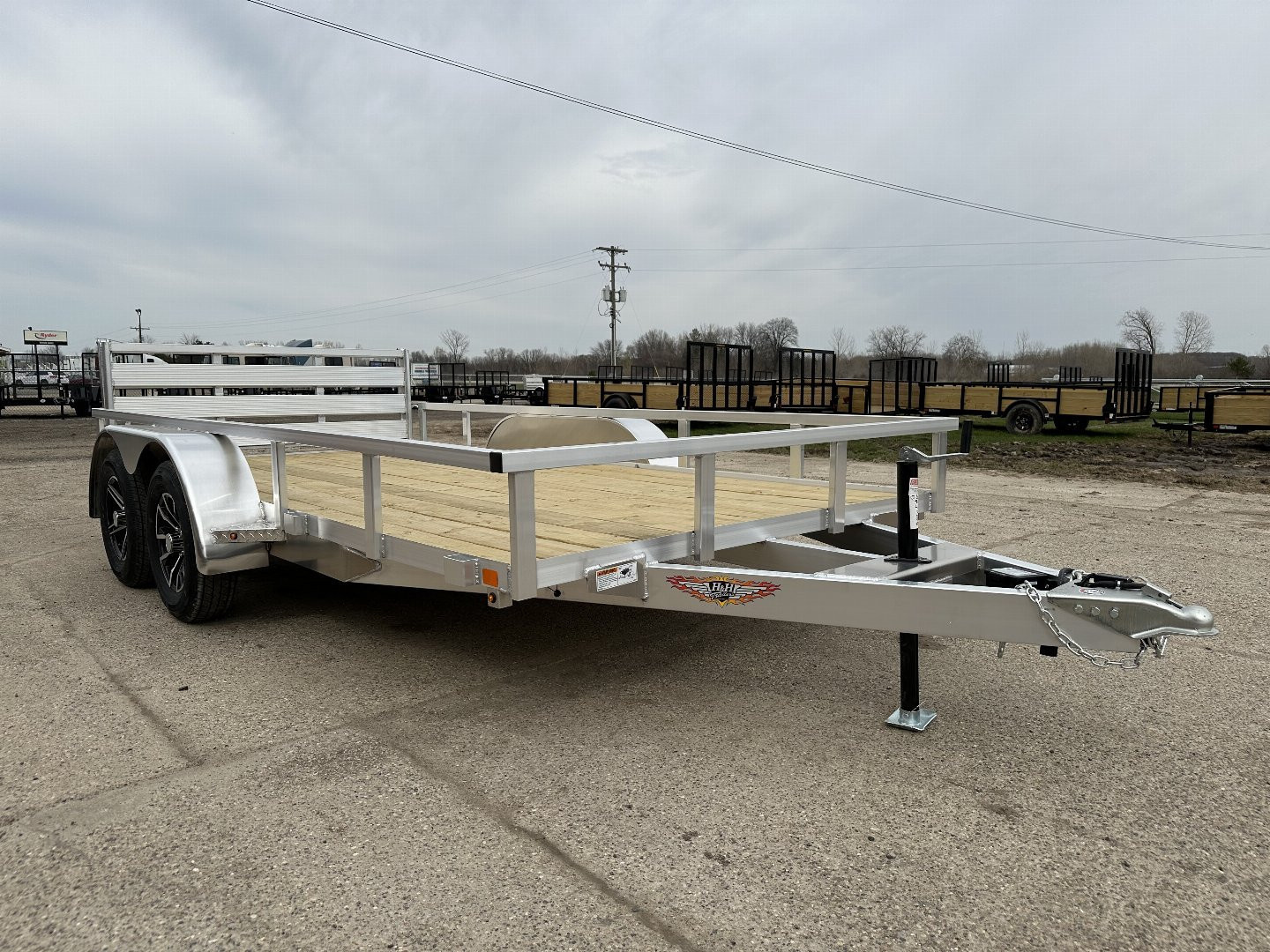 New 2025 H&H TRAILERS 82x14 7k Aluminum Landscape Trailer