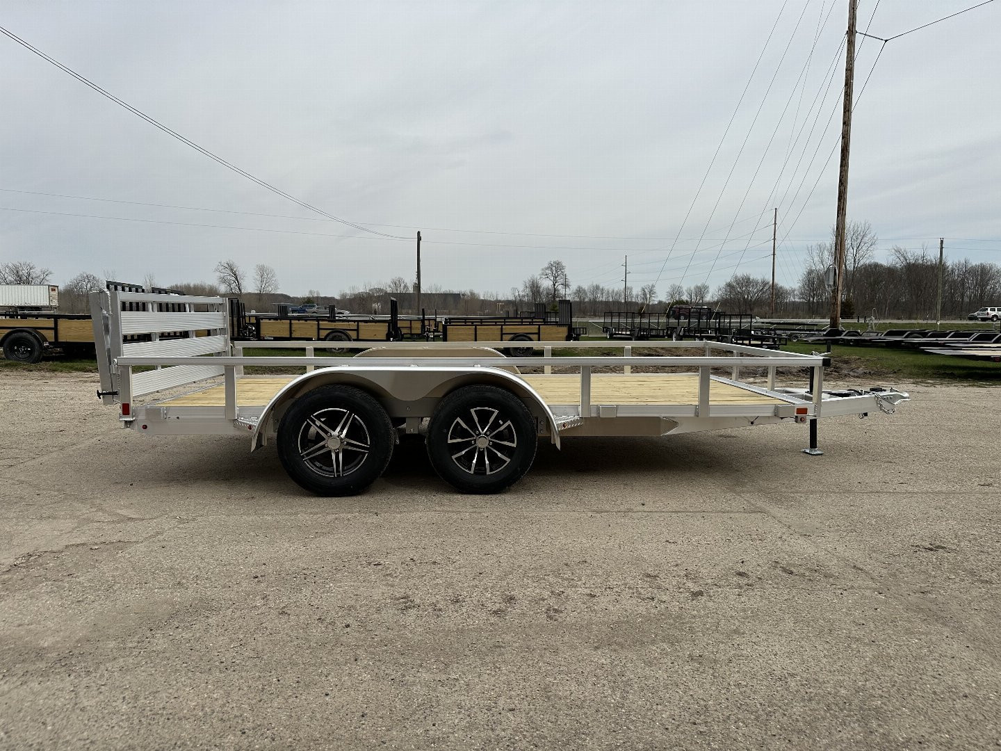 New 2025 H&H TRAILERS 82x14 7k Aluminum Landscape Trailer