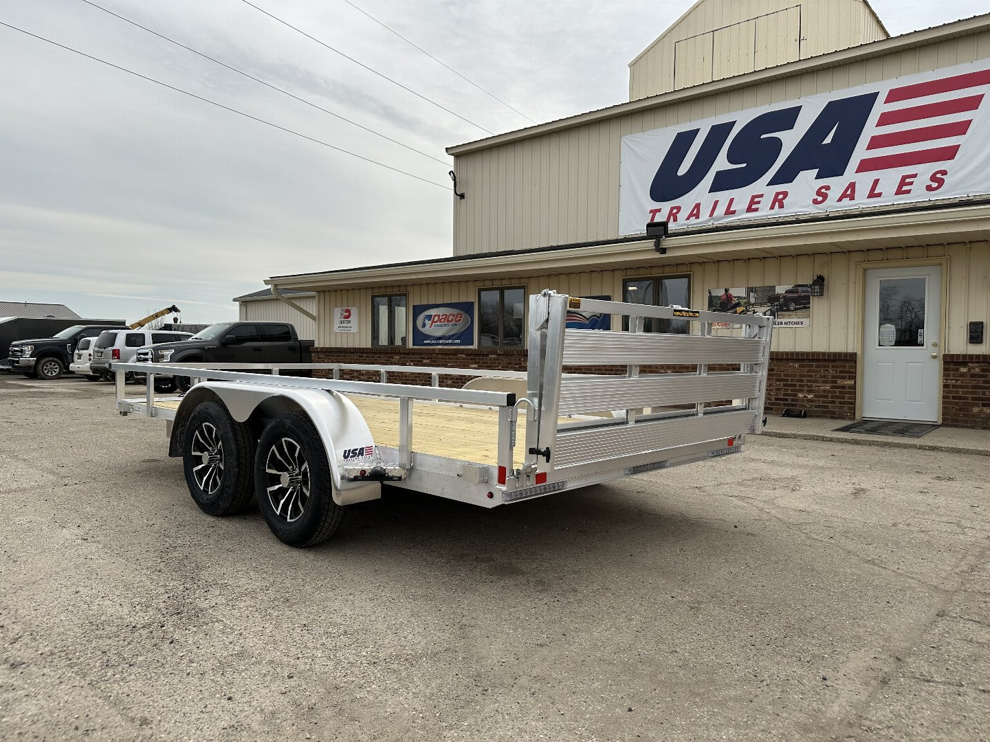 New 2025 H&H TRAILERS 82x14 7k Aluminum Landscape Trailer