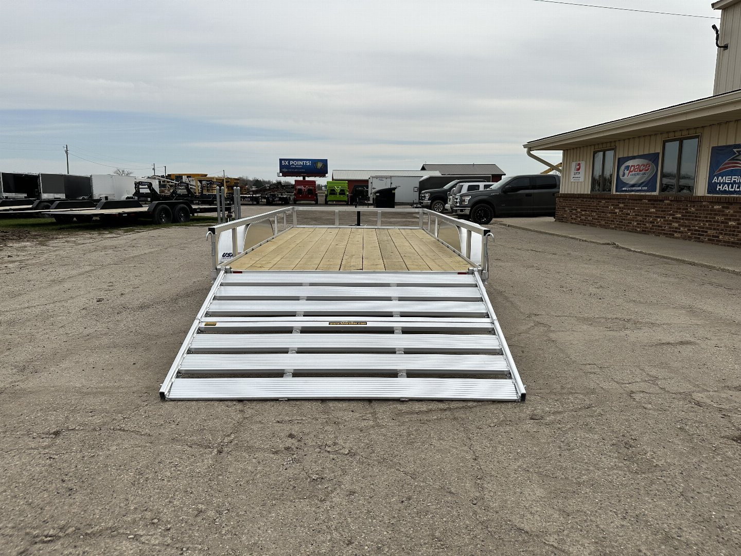 New 2025 H&H TRAILERS 82x14 7k Aluminum Landscape Trailer