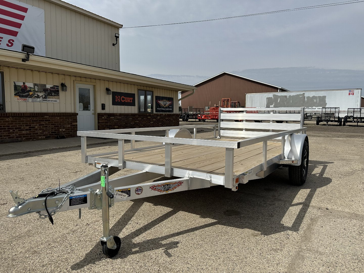 New 2025 H&H TRAILERS 76X12 Aluminum Landscape Trailer (Small Dent in Driver Fender)