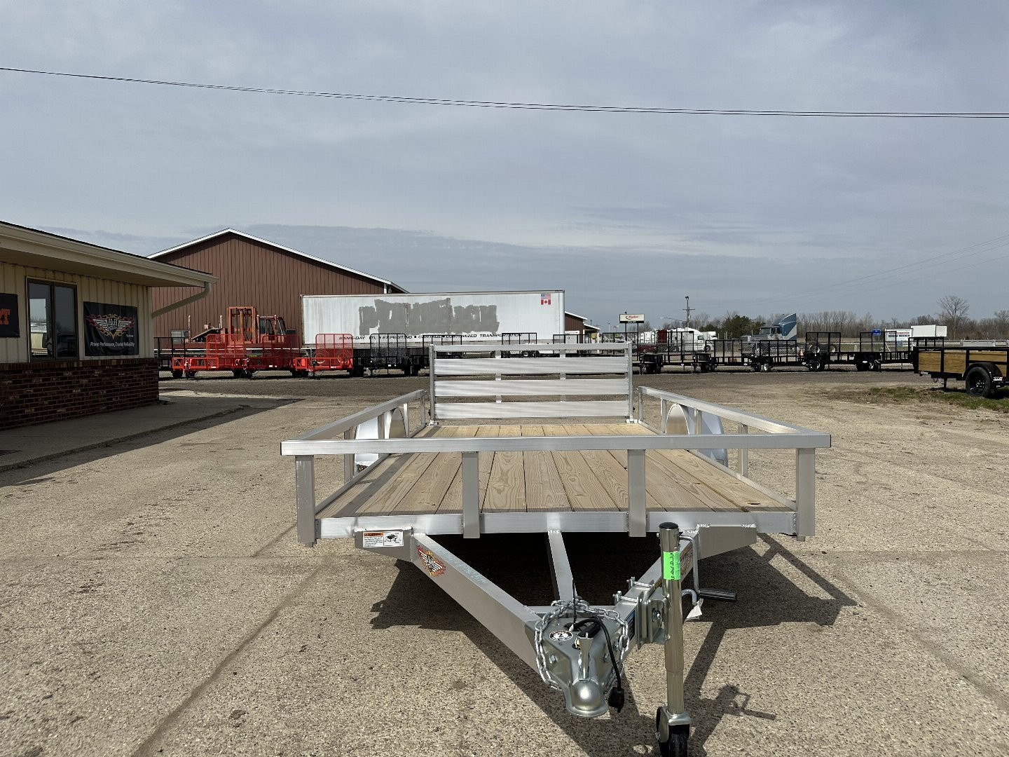 New 2025 H&H TRAILERS 76X12 Aluminum Landscape Trailer (Small Dent in Driver Fender)