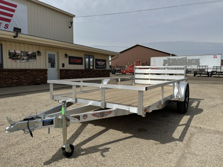 New 2025 H&H TRAILERS 76X12 Aluminum Landscape Trailer (Small Dent in Driver Fender)