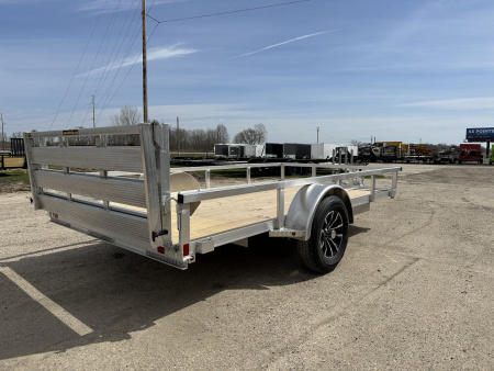 New 2025 H&H TRAILERS 76X12 Aluminum Landscape Trailer (Small Dent in Driver Fender)