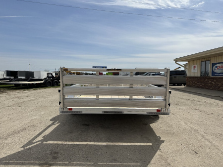 New 2025 H&H TRAILERS 76X12 Aluminum Landscape Trailer (Small Dent in Driver Fender)