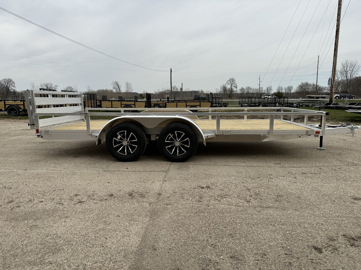 New 2025 H&H TRAILERS 82x16 7k Aluminum Landscape Trailer